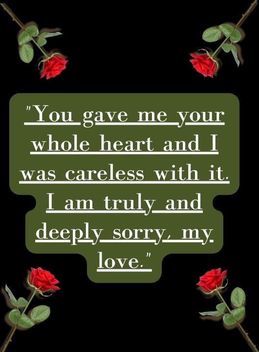 Apology Message To My Love