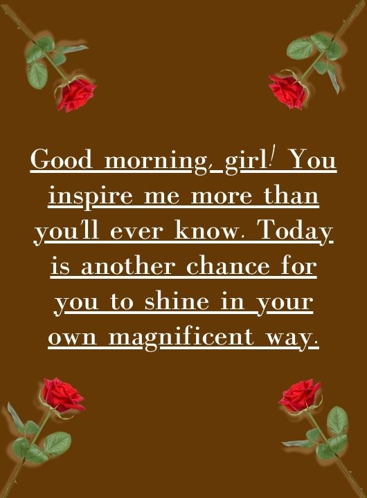 Good Morning Message for a Female Friend