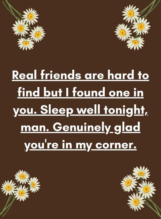 Good Night Messages for Male Friends