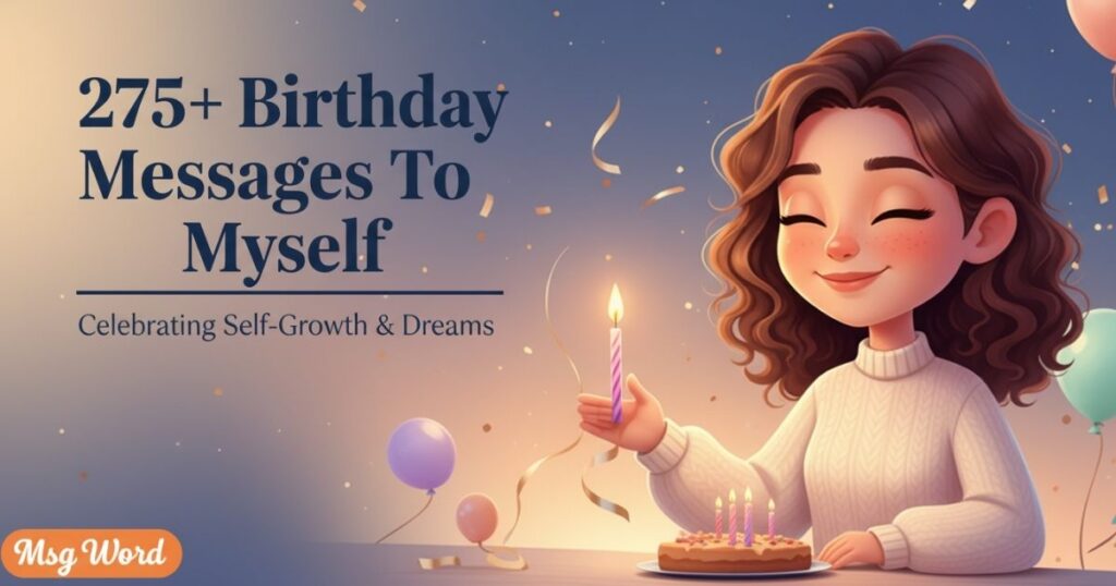 275+ Touching Birthday Message To Myself To Celebrate Self-Love in 2026