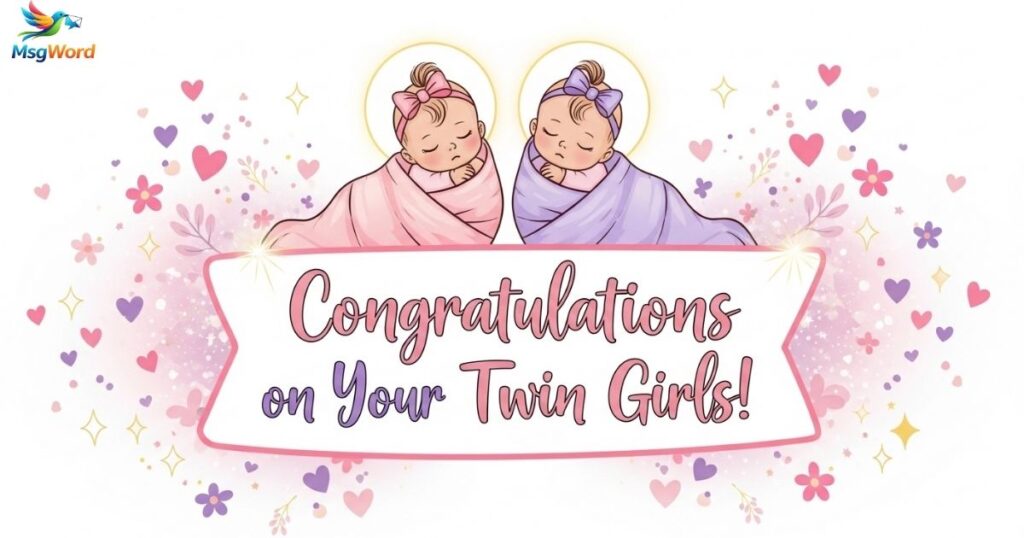Congrats Messages For Fathers of Twin Girls