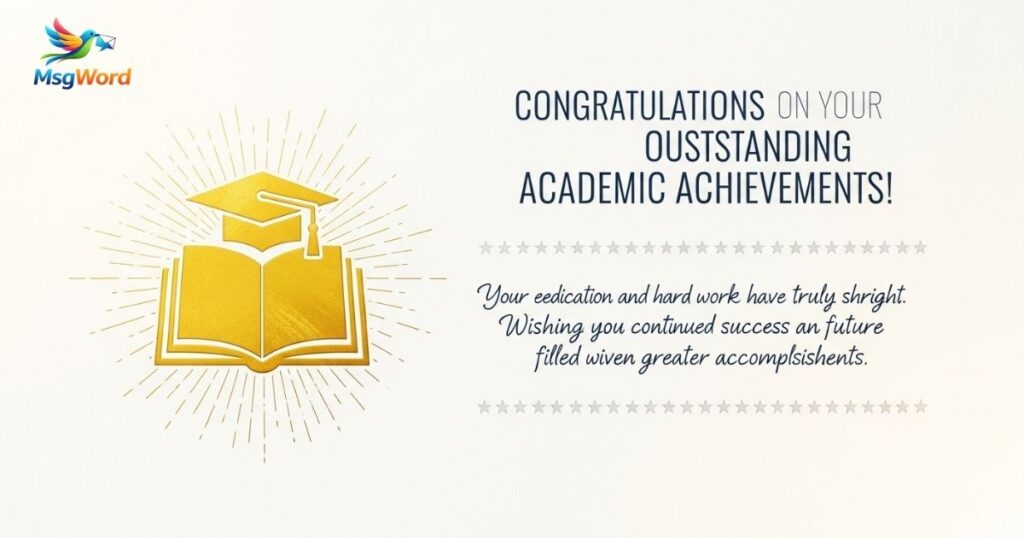 Congratulations Messages for Academic Excellence