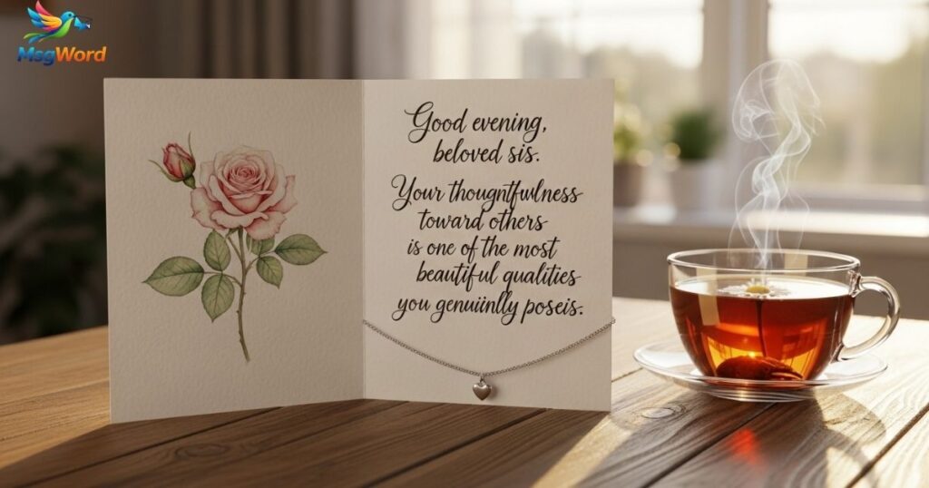 Good Evening Messages for My Beloved Sister