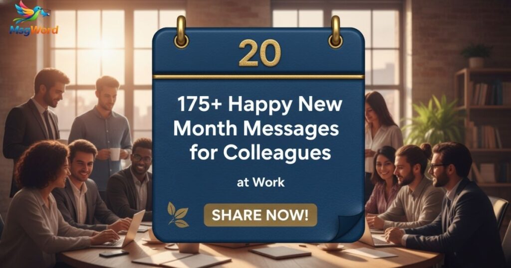 175+ Happy New Month Messages for Colleagues at Work Share Now