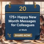 175+ Happy New Month Messages for Colleagues at Work Share Now