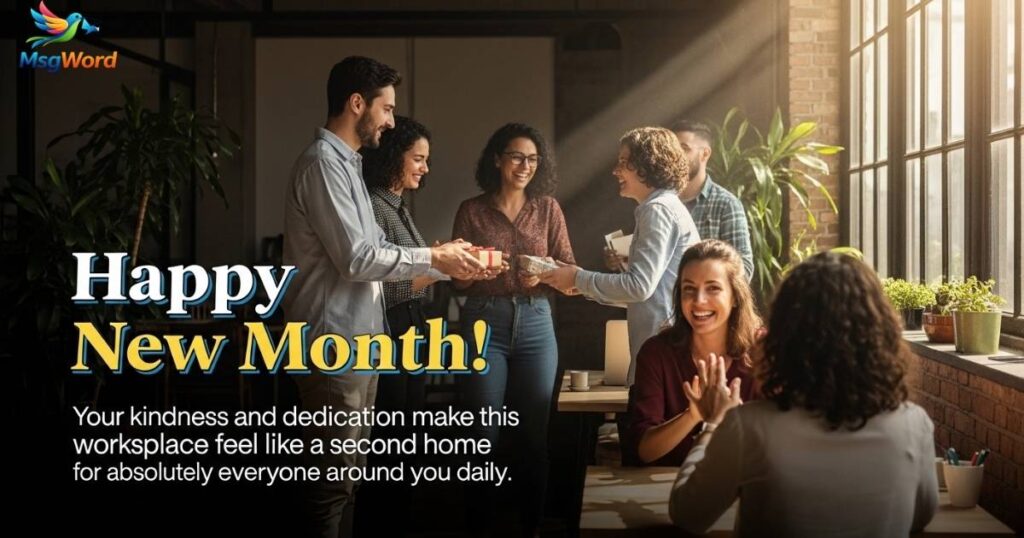 Happy New Month Wishes for Colleagues