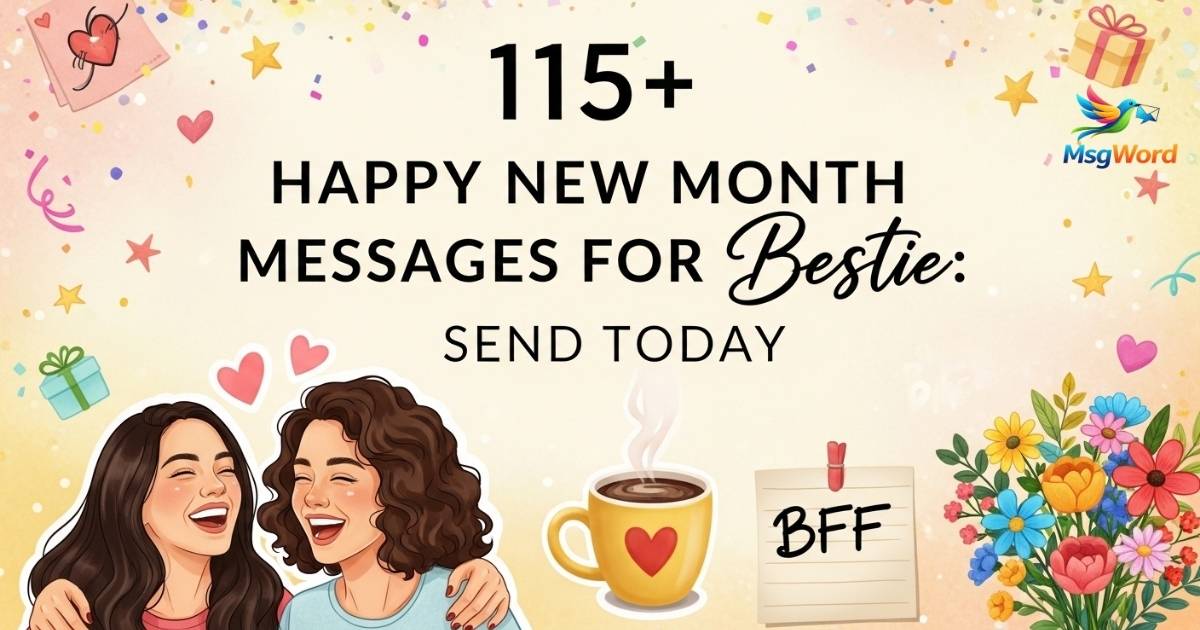 New Month Messages for Bestie