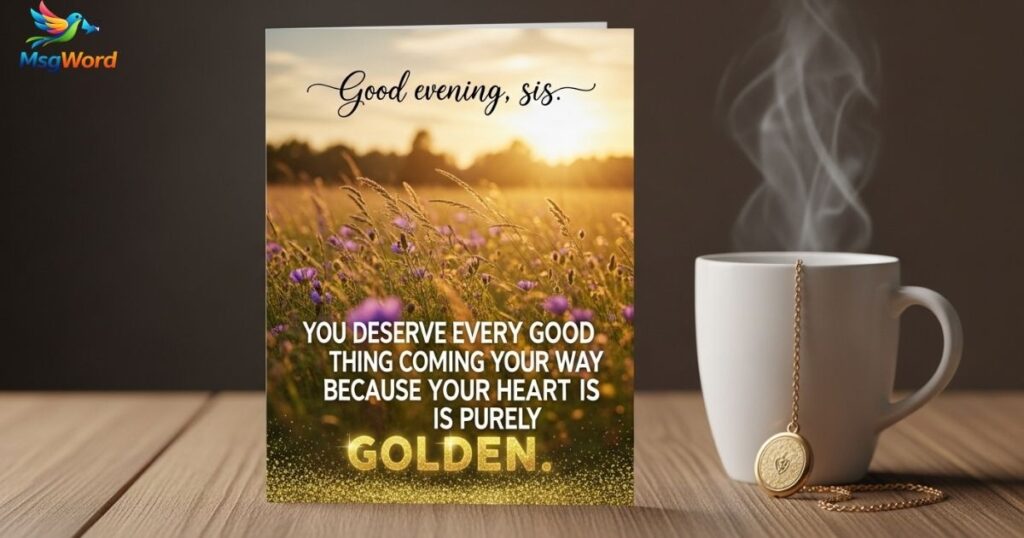 Sweet Good Evening Messages for Sister