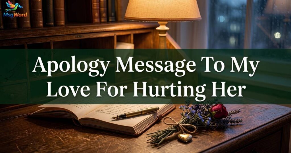 Apology Message To My Love For Hurting Her