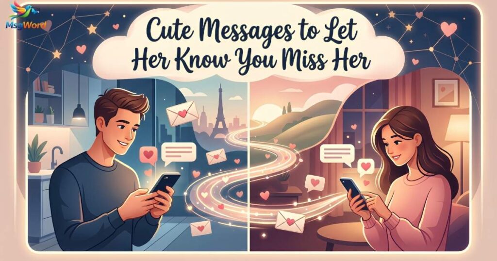 Cute Messages to Let Her Know You Miss Her