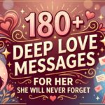 180+ Deep Love Messages for Her She Will Never Forget