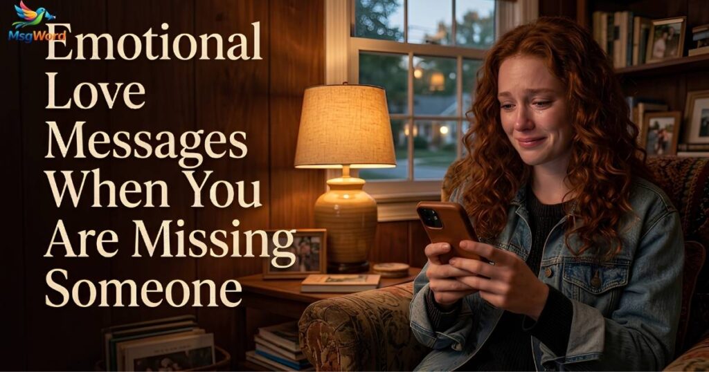 Emotional Love Messages When You Are Missing Someone