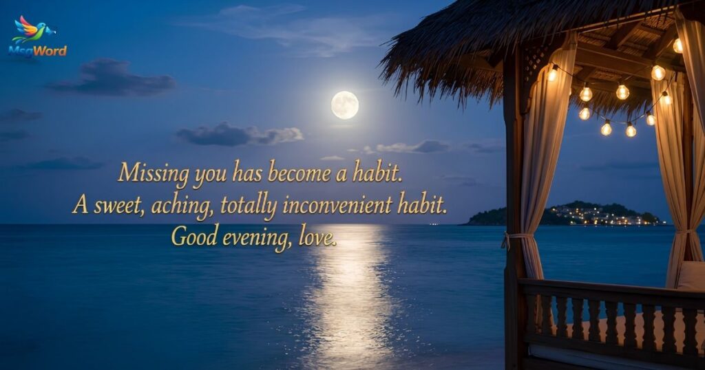 Good Evening Messages to My Love for Different Situations