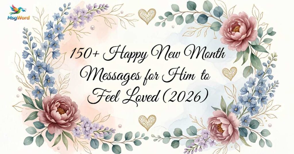 Happy New Month Messages for Him
