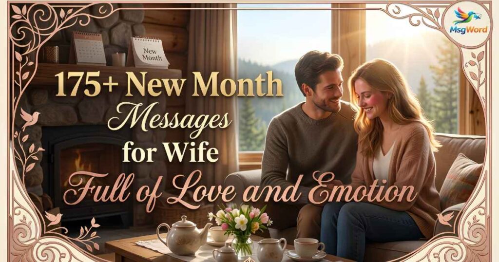 New Month Messages for Wife
