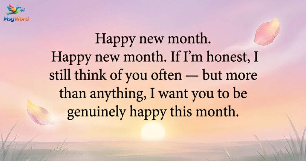 New Month Wishes for Your Ex