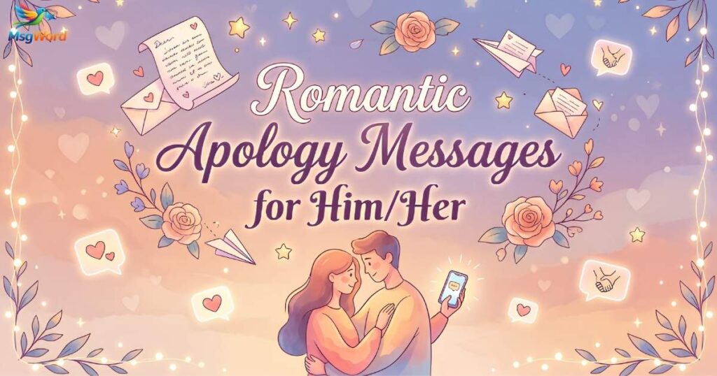 Romantic Apology Messages for HimHer