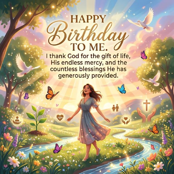 Birthday Wishes for Myself Thanking God