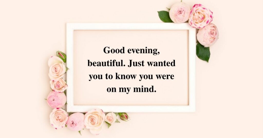 Good Evening Messages
