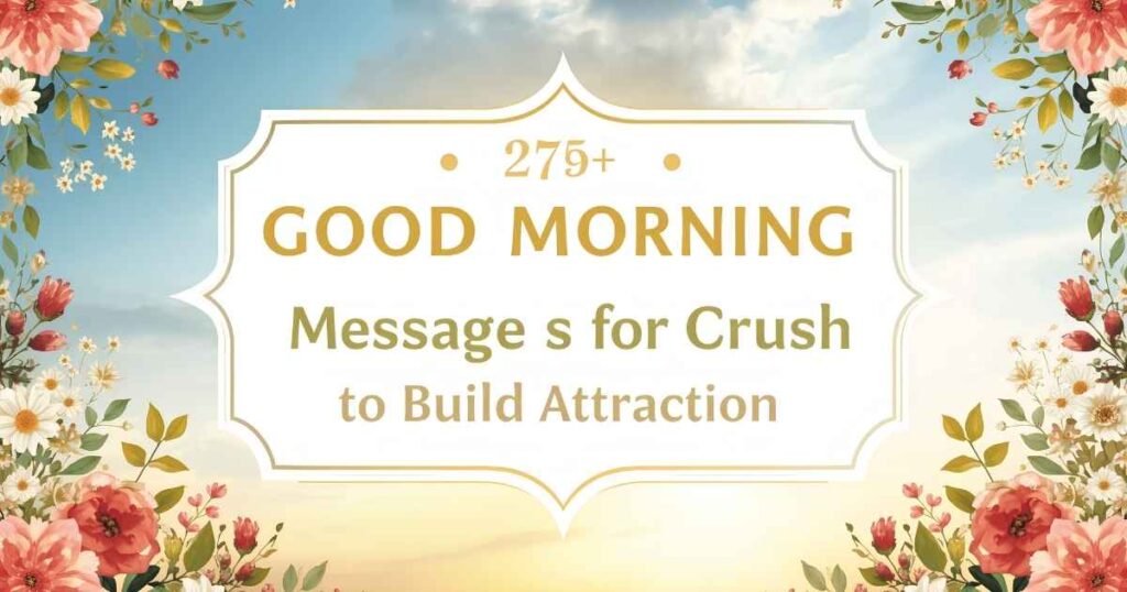 Good Morning Messages for Crush