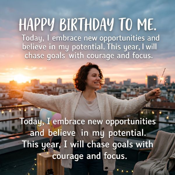 Inspirational Birthday Messages to Myself