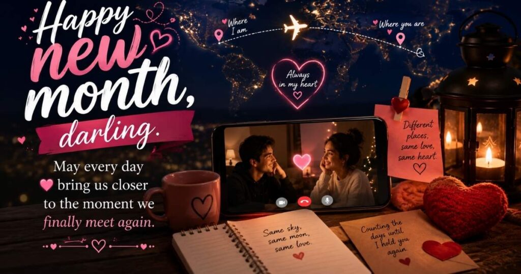 NEW MONTH WISHES FOR LONG-DISTANCE LOVE