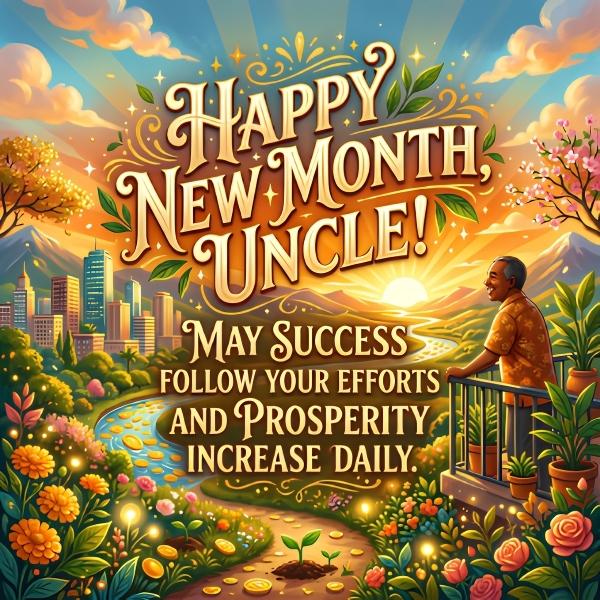 New Month Wishes for Uncle’s Success