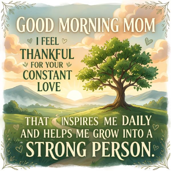 Thank You Good Morning Messages for Mom