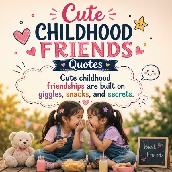Cute Childhood Friends Quotes