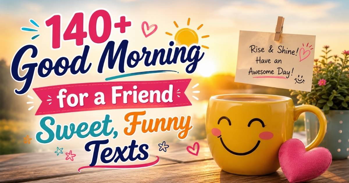 Good Morning Messages for a Friend