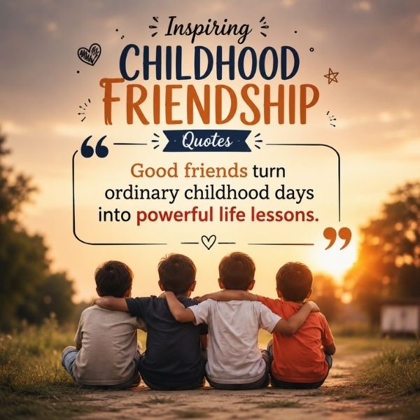 Inspiring Childhood Friendship Quotes