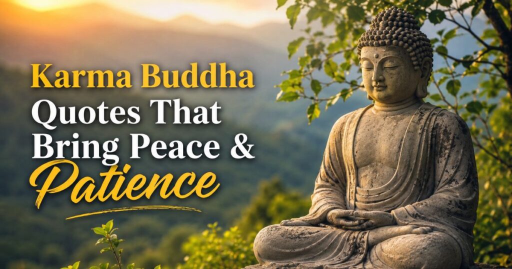 140+ Karma Buddha Quotes That Bring Peace, Patience, and Strength