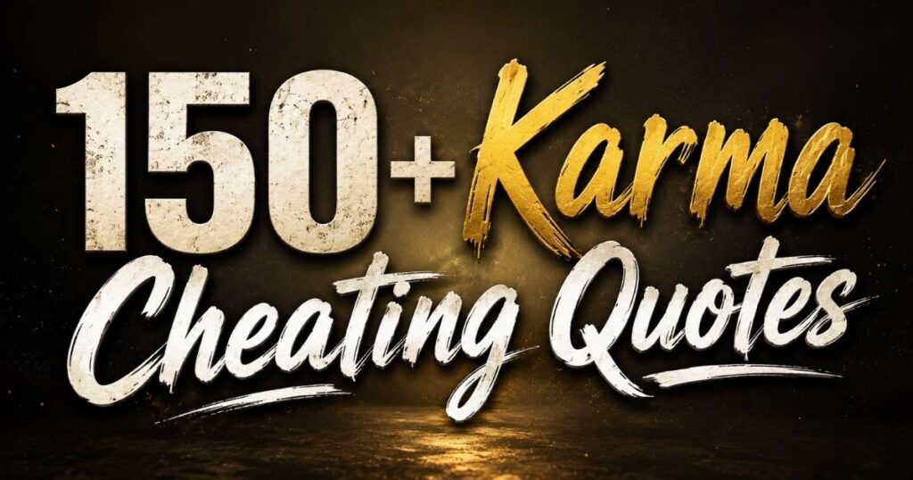Karma Cheating Quotes