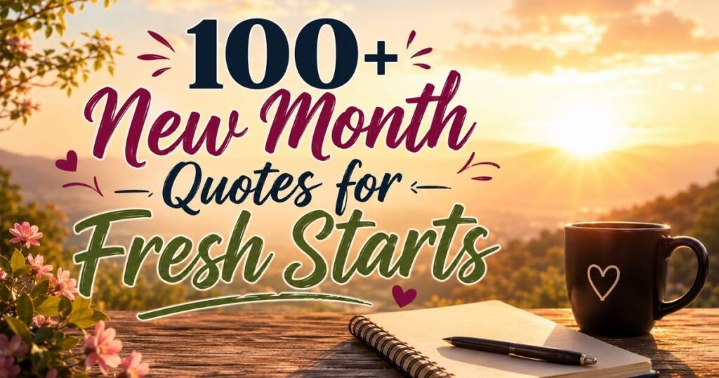 New Month Quotes: 100+ Inspiring Sayings for Fresh Starts & Success 
