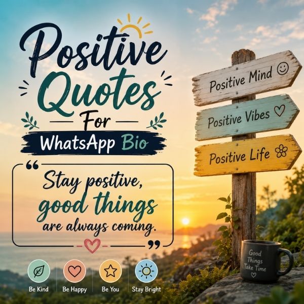 Positive Quotes For WhatsApp Bio