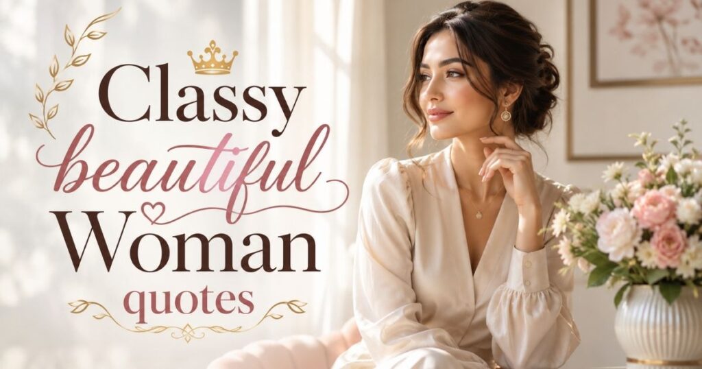 110+ Being Classy beautiful Woman quotes to Inspire You